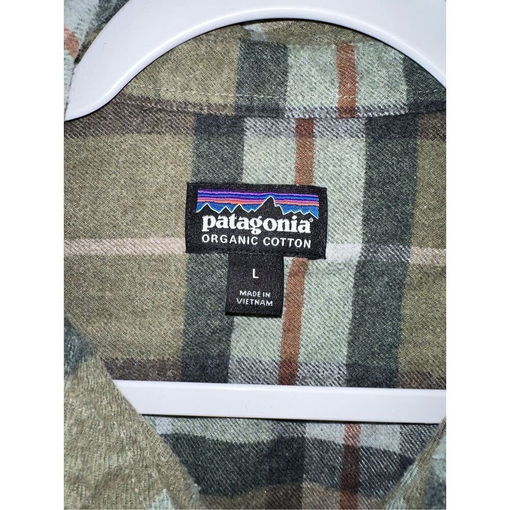 Patagonia Worn Wear Men's Large Long-Sleeved Organic Cotton Midweight Fjord Flan - Picture 2 of 7